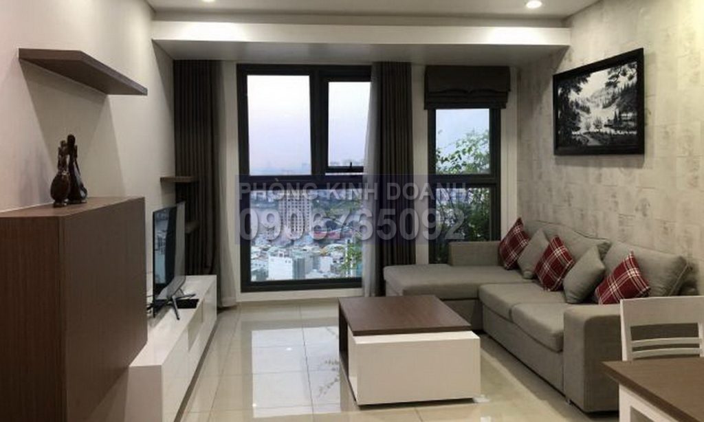 Cho thuê Pearl Plaza Bình Thạnh 2 phòng ngủ view sông tầng cao nội thất full