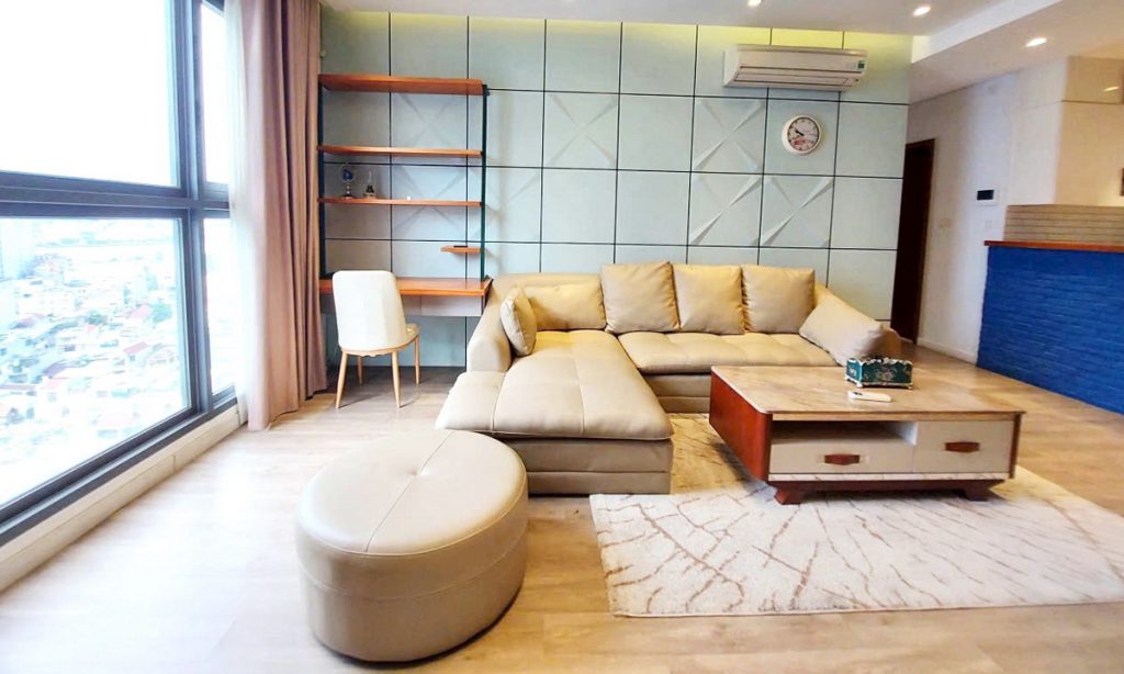 Cho thuê căn hộ Pearl Plaza. Lầu cao view sông 2 pngủ 101m2 nhà đẹp