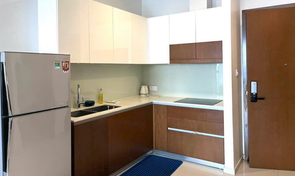 Căn hộ Pearl Plaza cho thuê 1 phòng ngủ view sông lầu cao đầy đủ nội thất