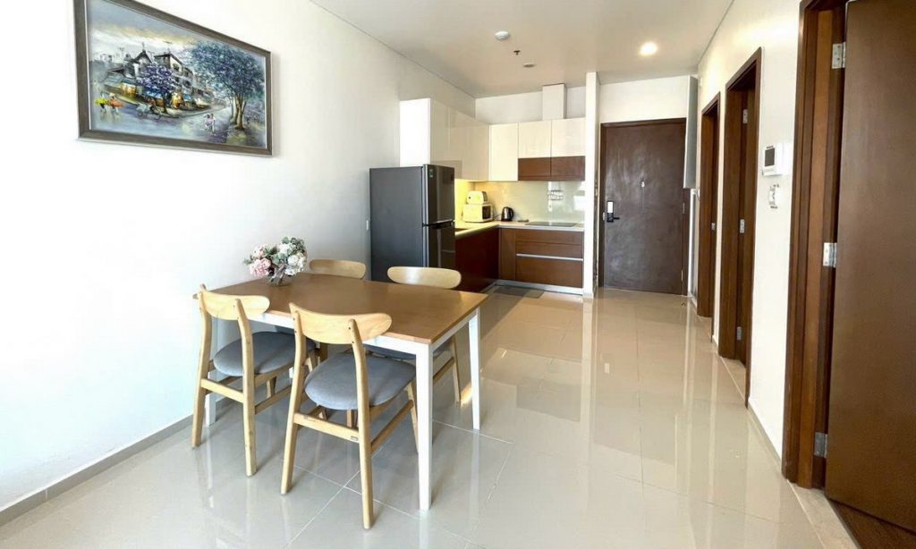 Căn hộ Pearl Plaza cho thuê 1 phòng ngủ view sông tầng cao nội thất đầy đủ