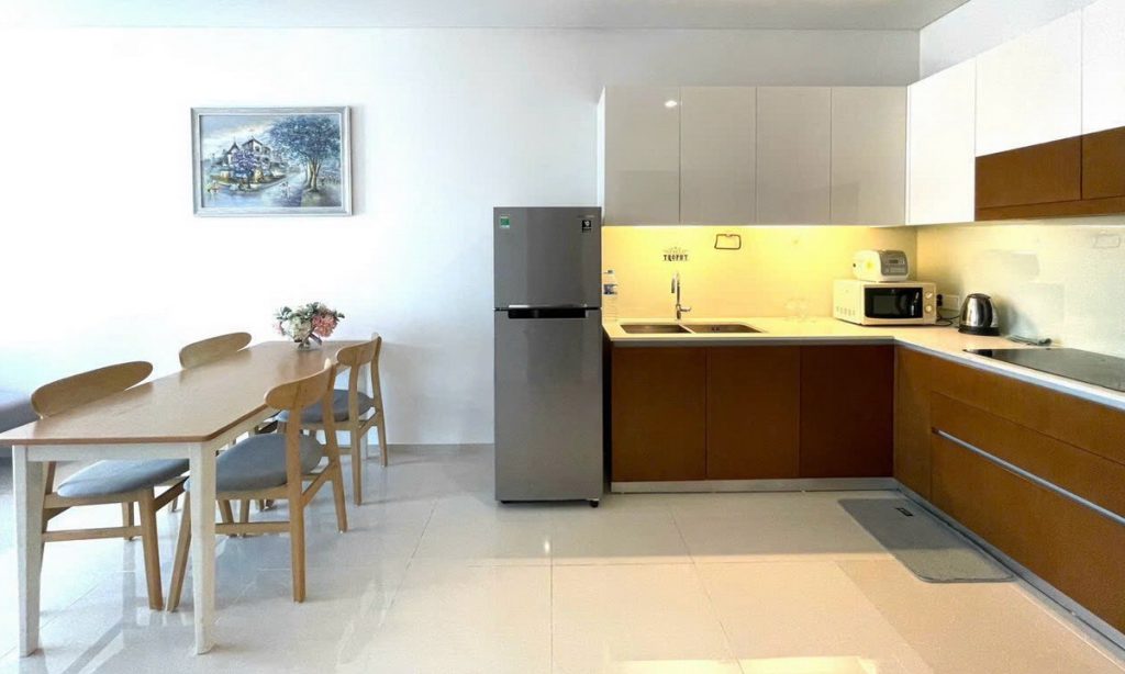 Căn hộ Pearl Plaza cho thuê 1 phòng ngủ view sông tầng cao nội thất đầy đủ