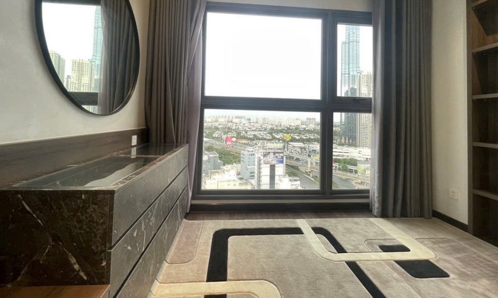Cho thuê căn hộ Pearl Plaza 3 phòng ngủ view sông L81 lầu cao nội thất đẹp