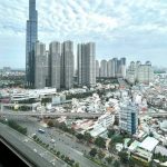 Cho thuê căn hộ Pearl Plaza 3 phòng ngủ view sông L81 lầu cao có nội thất