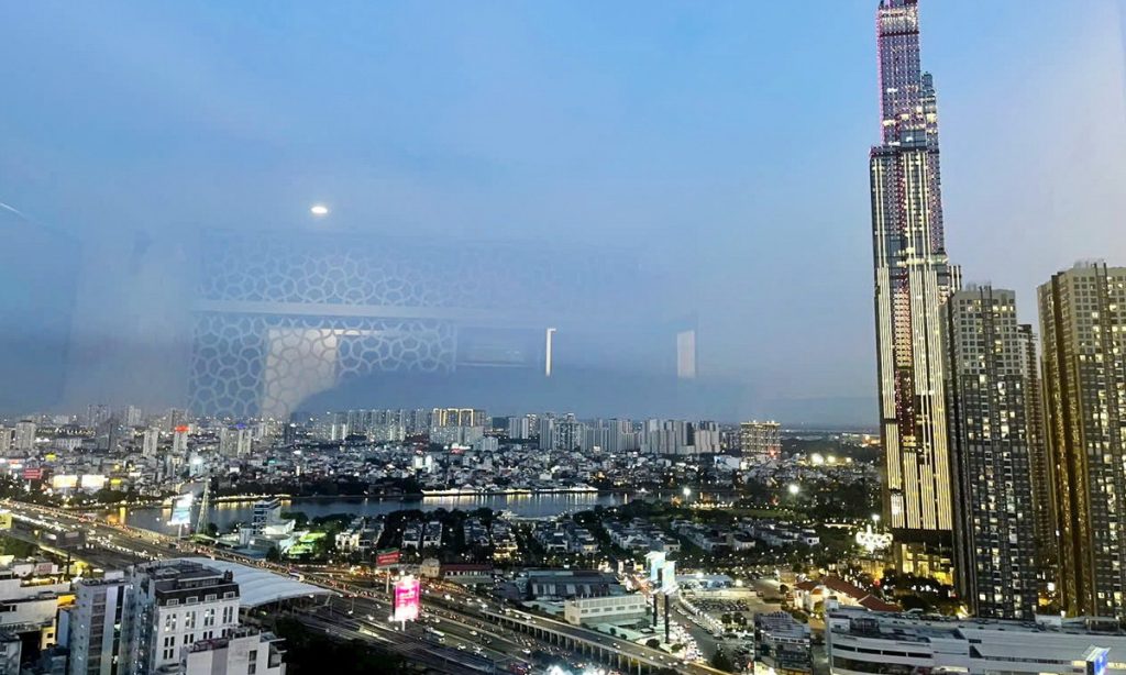 Cho thuê Pearl Plaza Bình Thạnh 2 phòng ngủ view sông lầu cao nội thất full